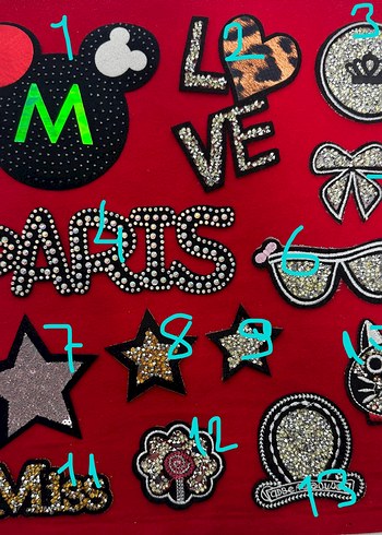 Ütü ile yapışan aplikler/yama/patch - Görsel 2