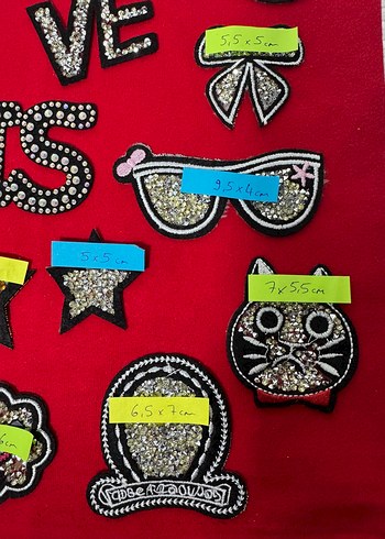 Ütü ile yapışan aplikler/yama/patch - Görsel 8