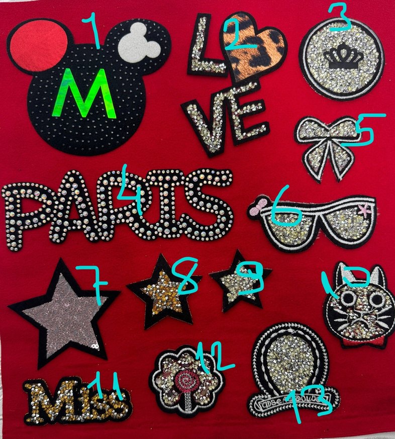 Ütü ile yapışan aplikler/yama/patch - Görsel 2