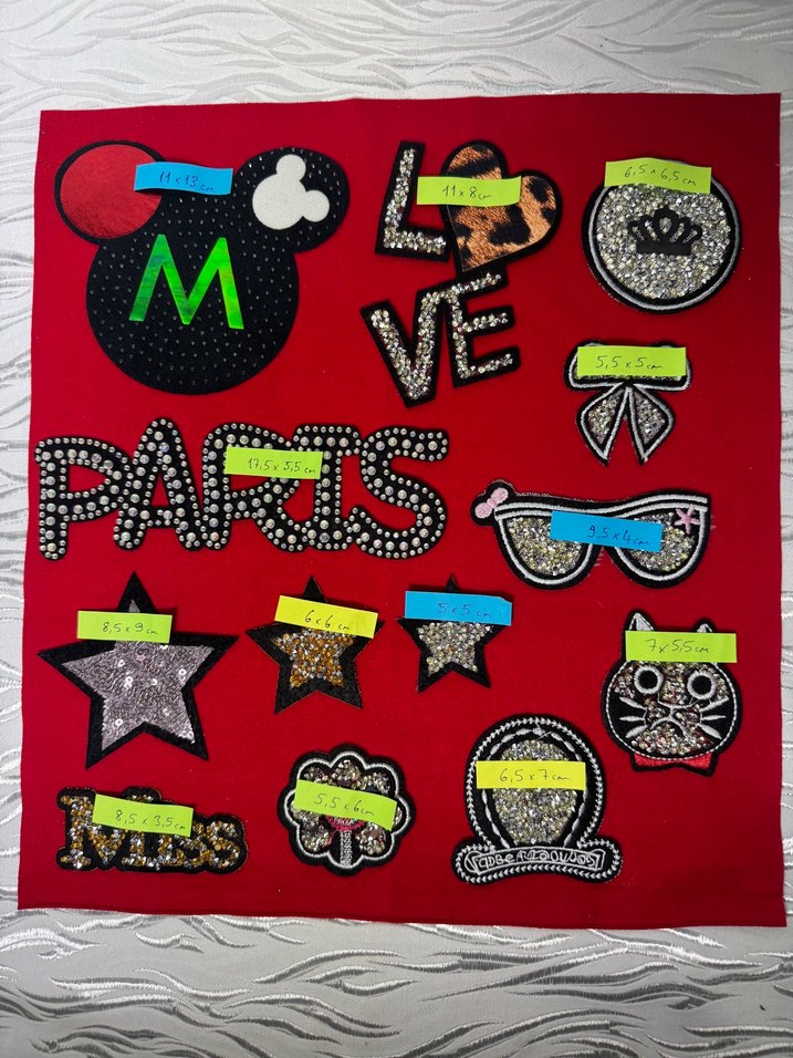 Ütü ile yapışan aplikler/yama/patch - Görsel 3