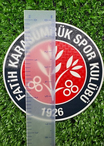 Fatih Karagümrük Spor Kulübü kabartma arma. Ütü baskı - Görsel 2