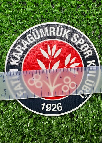 Fatih Karagümrük Spor Kulübü kabartma arma. Ütü baskı - Görsel 3