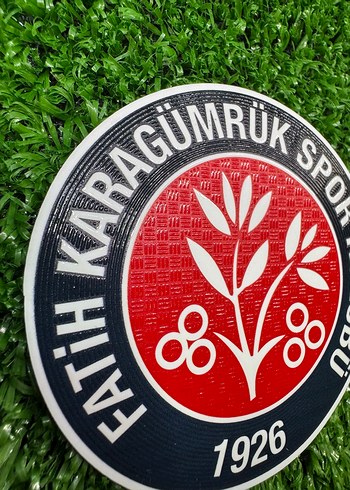 Fatih Karagümrük Spor Kulübü kabartma arma. Ütü baskı - Görsel 5
