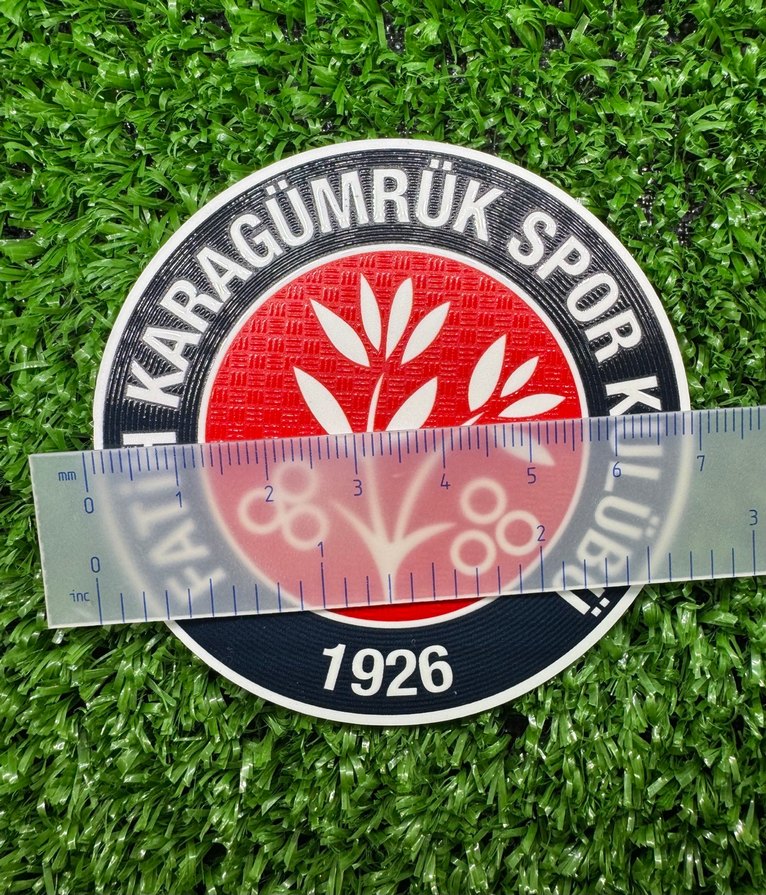 Fatih Karagümrük Spor Kulübü kabartma arma. Ütü baskı - Görsel 3