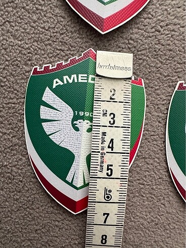 l Beden 4 adet amedspor kabartma arma