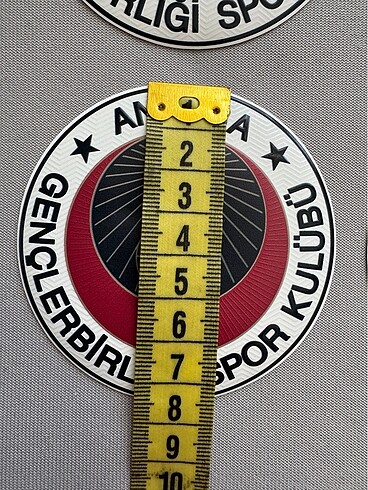 tek beden Beden beyaz Renk 4 adet Gençlerbirliği arma. Ütü baskıdır