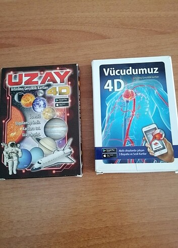 Vücudum ve Uzay 4D kartları 