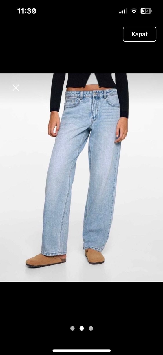 Mavi Midi Boy Regular Fit Kadın Kot Pantolon - Görsel 2