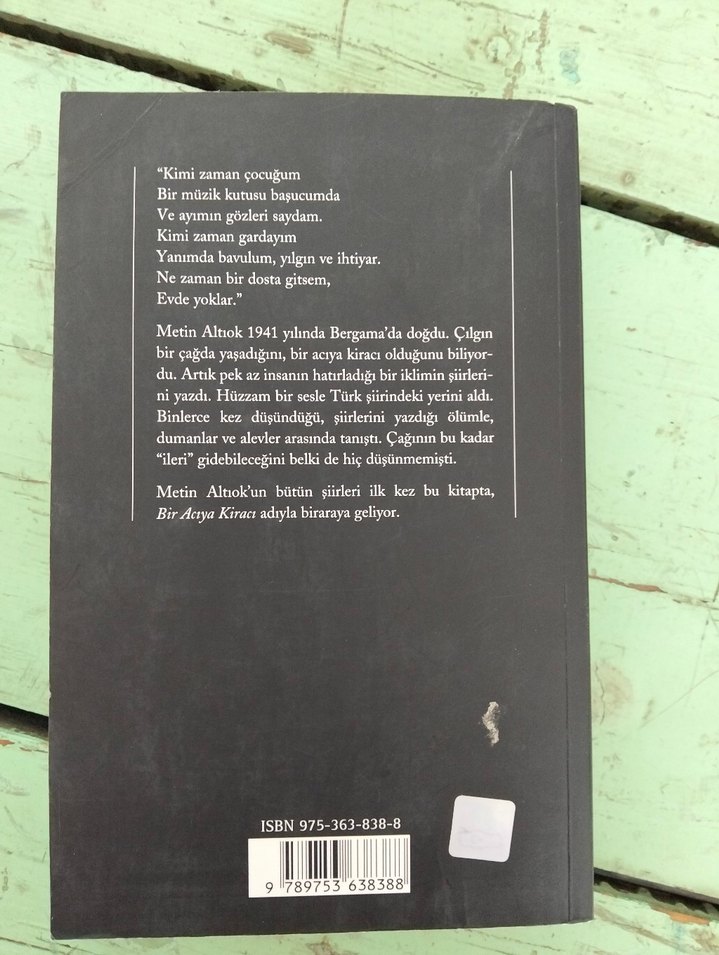 Metin Altıok - Bir Acıya Kıracı - Görsel 2