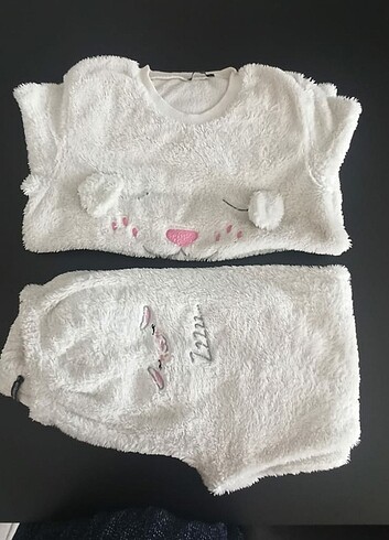 Peluş pijama takım 