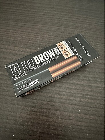 Maybelline New york tattoo brown/geçici kaş dövmesi-dolgun görün