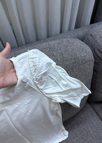 Beyaz Kısa Kollu Tişört stradivarius - Görsel 4