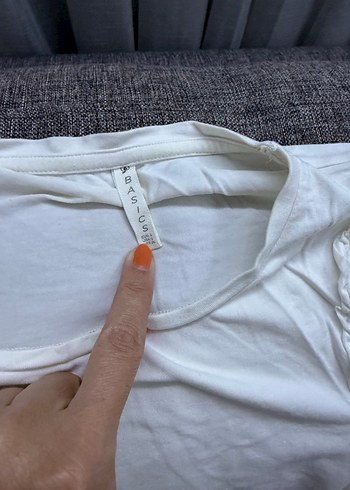 Beyaz Kısa Kollu Tişört stradivarius - Görsel 3