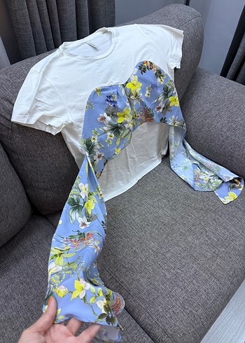 Beyaz Kısa Kollu Tişört stradivarius - Görsel 7