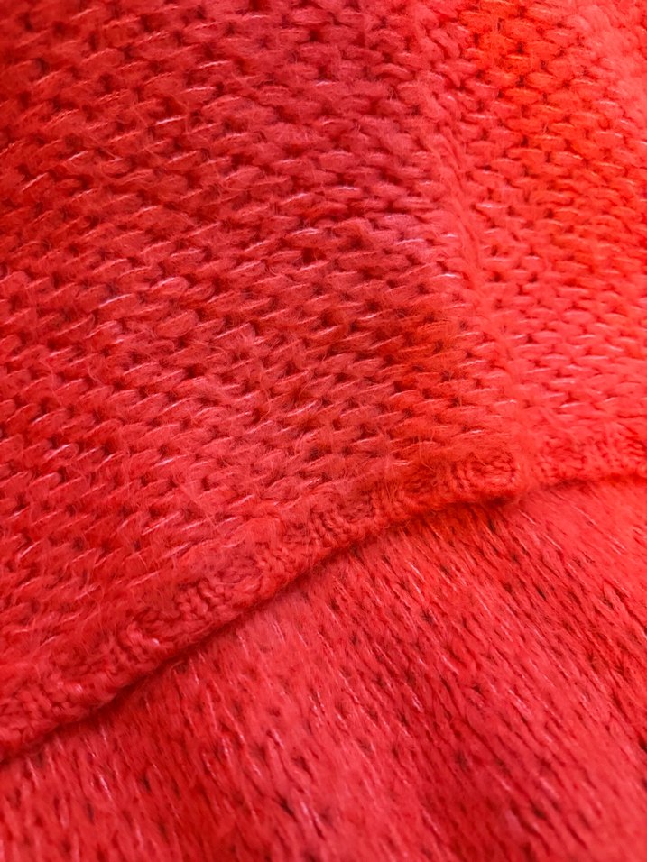 Turuncu Balıkçı Yaka Örgü Kadın Kazak - Görsel 3