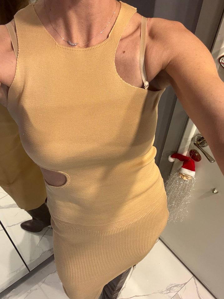 Triko bluz etek takım  - Görsel 5