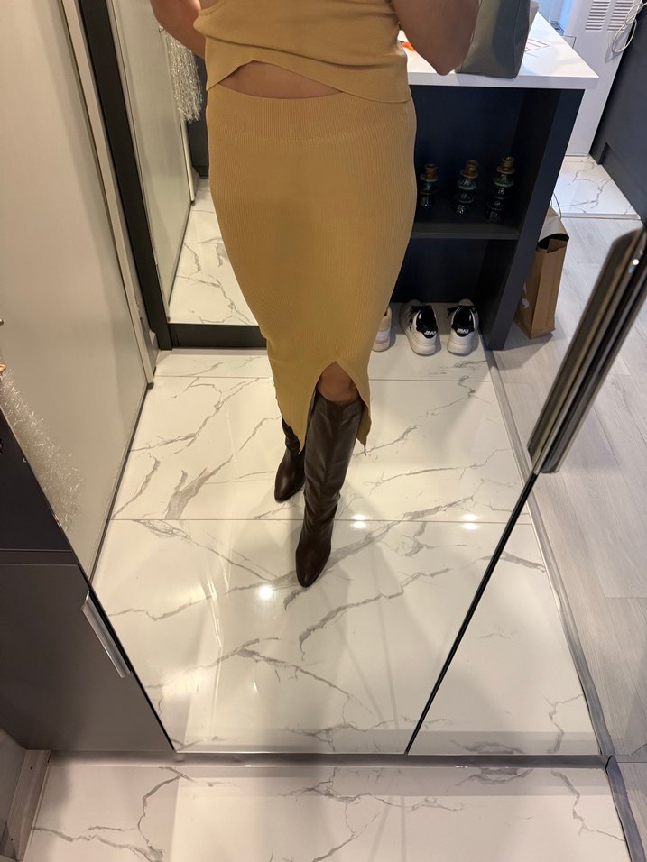 Triko bluz etek takım  - Görsel 3