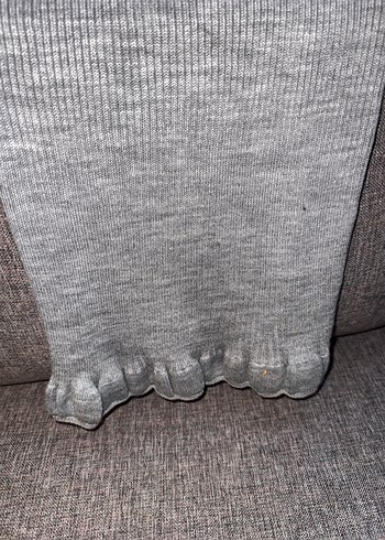 Gri triko etek - Görsel 6