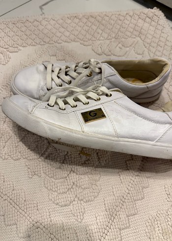 Beyaz Bağcıklı Kadın Sneakers G bu Guess marka - Görsel 4