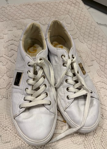 Beyaz Bağcıklı Kadın Sneakers G bu Guess marka - Görsel 6