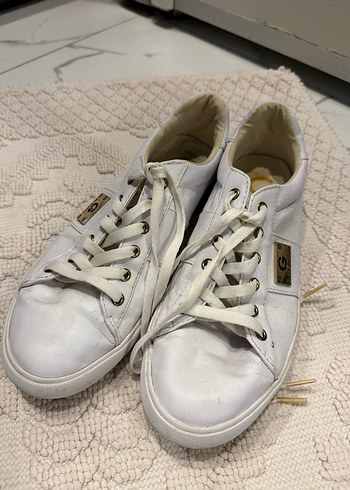 Beyaz Bağcıklı Kadın Sneakers G bu Guess marka - Görsel 2