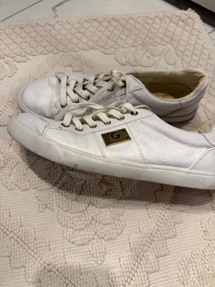 Beyaz Bağcıklı Kadın Sneakers G bu Guess marka - Görsel 4