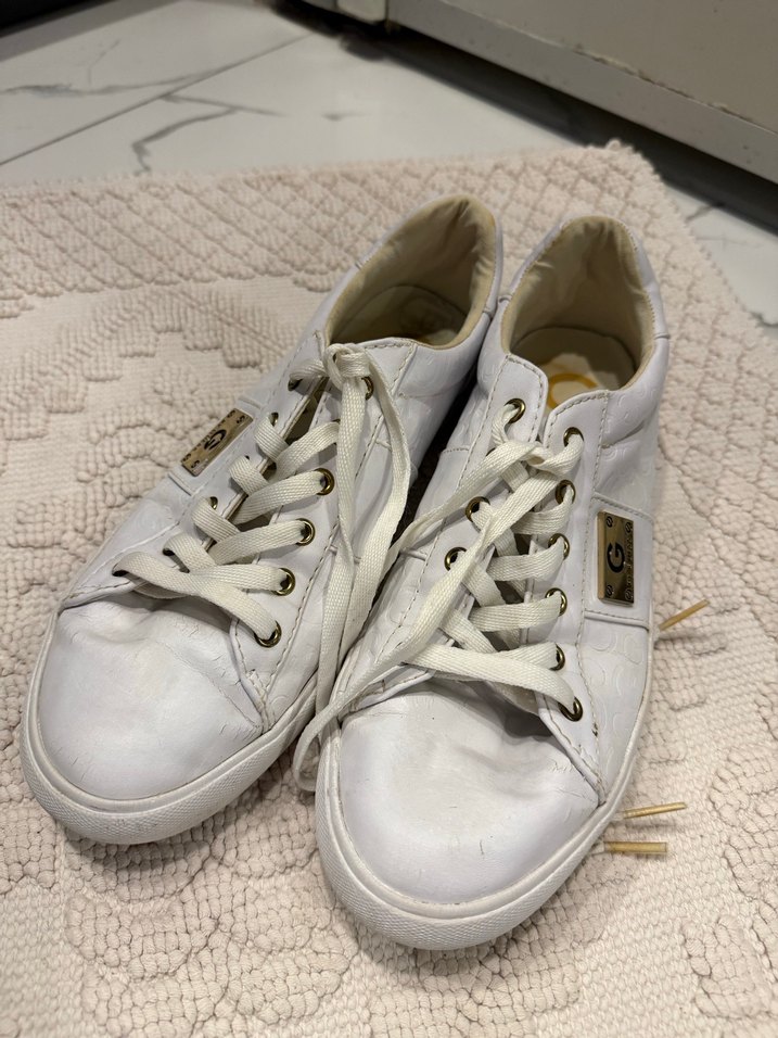 Beyaz Bağcıklı Kadın Sneakers G bu Guess marka - Görsel 2