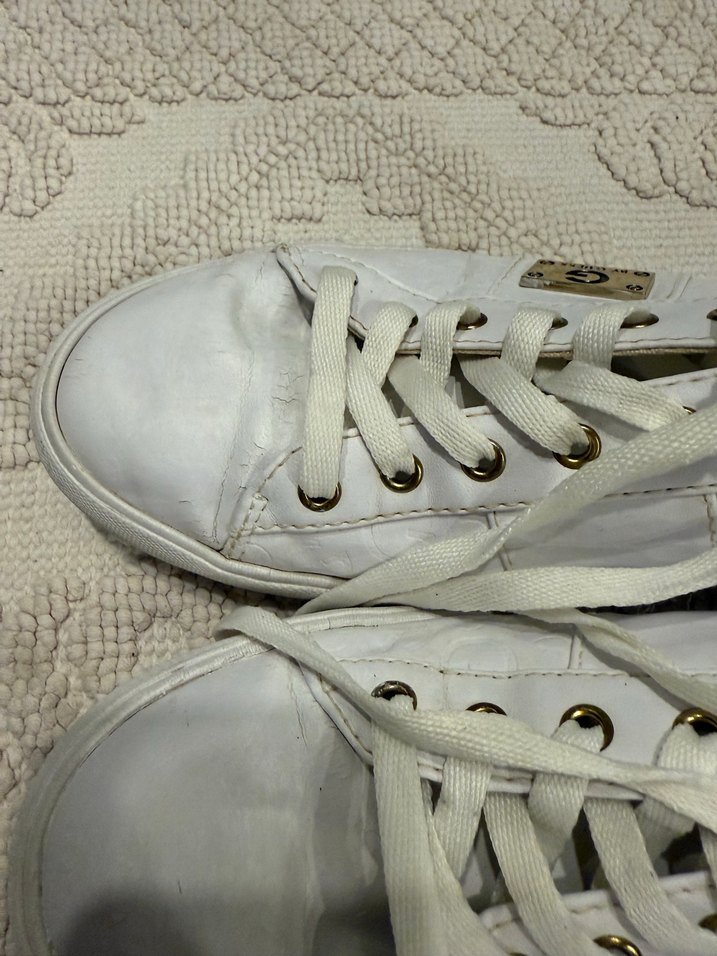 Beyaz Bağcıklı Kadın Sneakers G bu Guess marka - Görsel 3