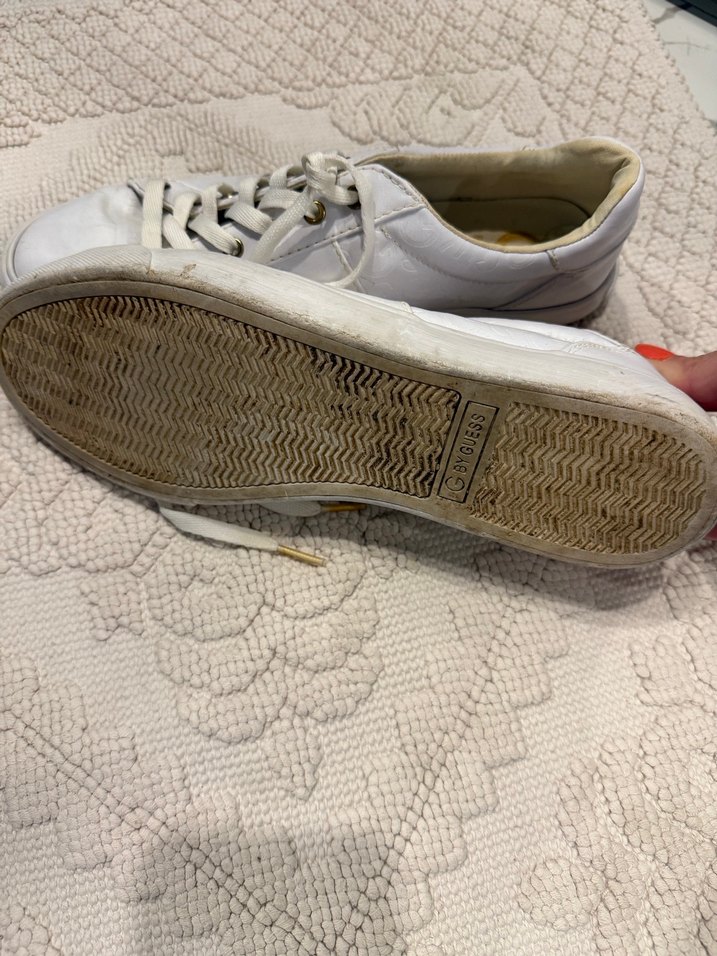 Beyaz Bağcıklı Kadın Sneakers G bu Guess marka - Görsel 5