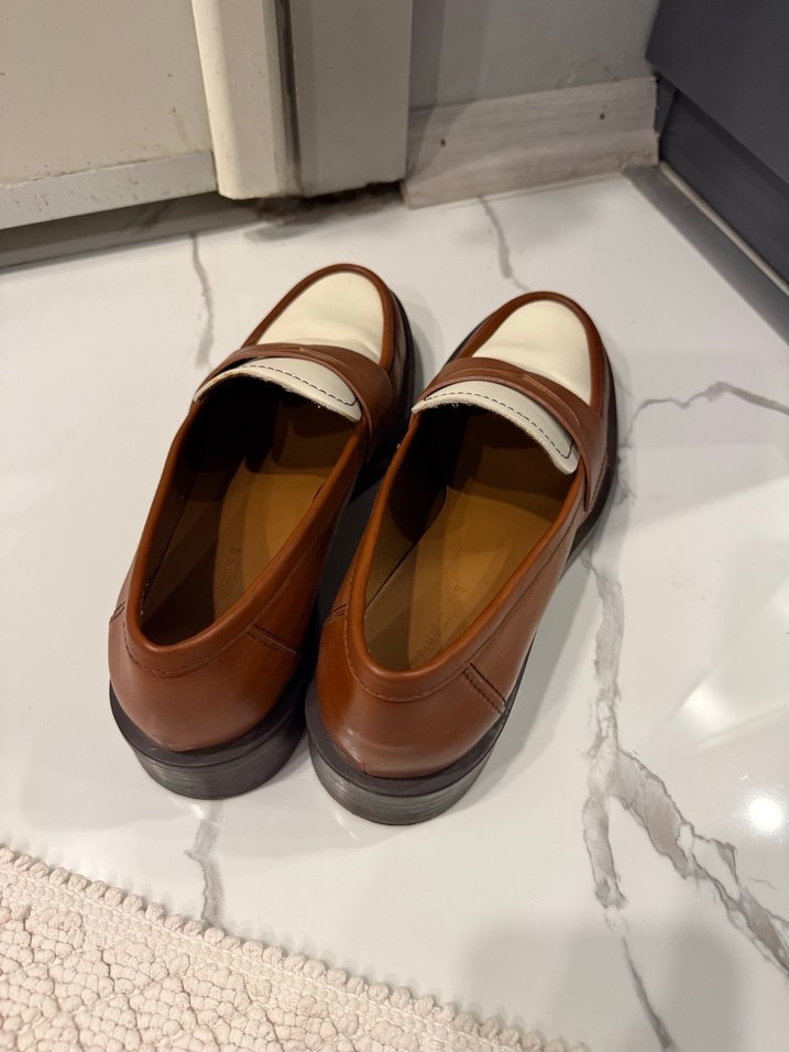 Kahverengi Deri Kadın Loafer Stradivarius - Görsel 2