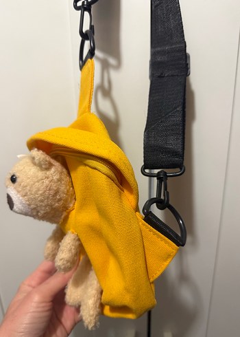 Sarı Ayıcık Figürlü Peluş Çanta - Görsel 3