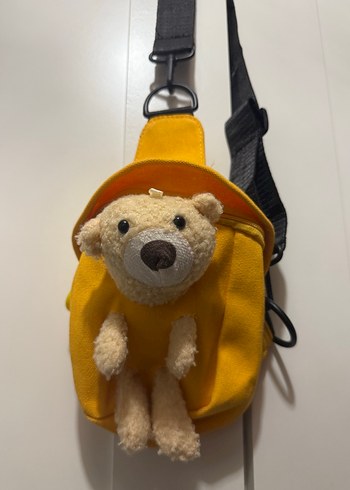 Sarı Ayıcık Figürlü Peluş Çanta - Görsel 2