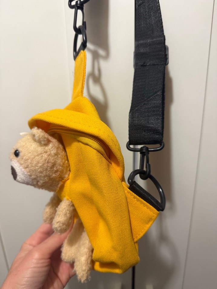 Sarı Ayıcık Figürlü Peluş Çanta - Görsel 3