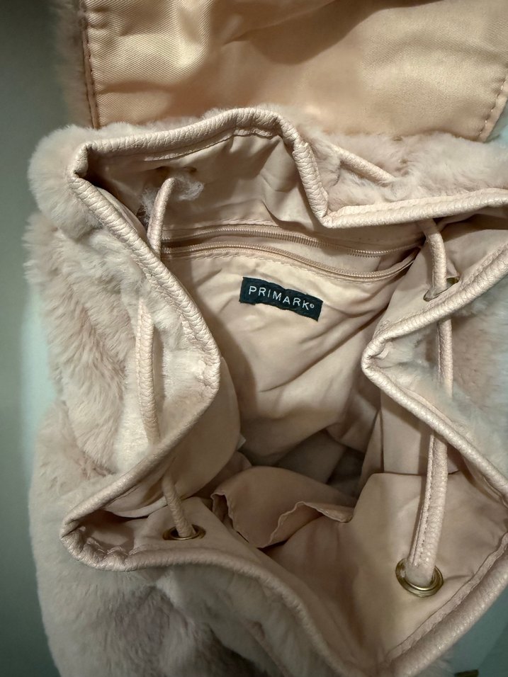 Pembe Peluş Sırt Çantası - Görsel 3