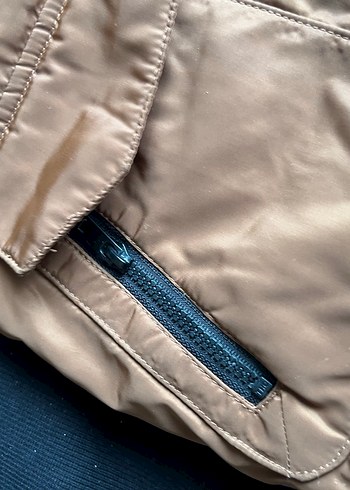 Erkek Çocuk Bej Kapüşonlu Mont - Görsel 4