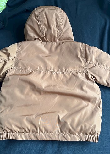 Erkek Çocuk Bej Kapüşonlu Mont - Görsel 6