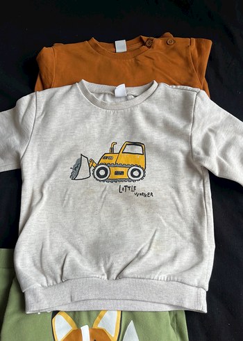 Erkek Çocuk Baskılı Uzun Kollu Sweatshirt - Görsel 3