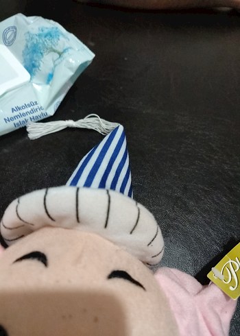 Pembe Pastel Peluş Domuz Oyuncak - Görsel 5