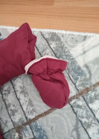 Bordo Kız Bebek Fermuarlı Tulumu - Görsel 5