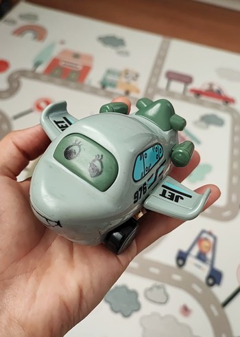 Renkli Yeşil Uçak Oyuncak Seti - Görsel 5