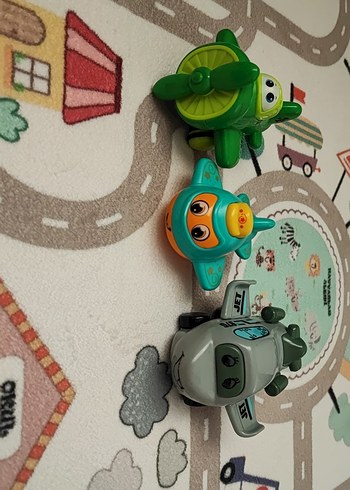  Renkli Yeşil Uçak Oyuncak Seti