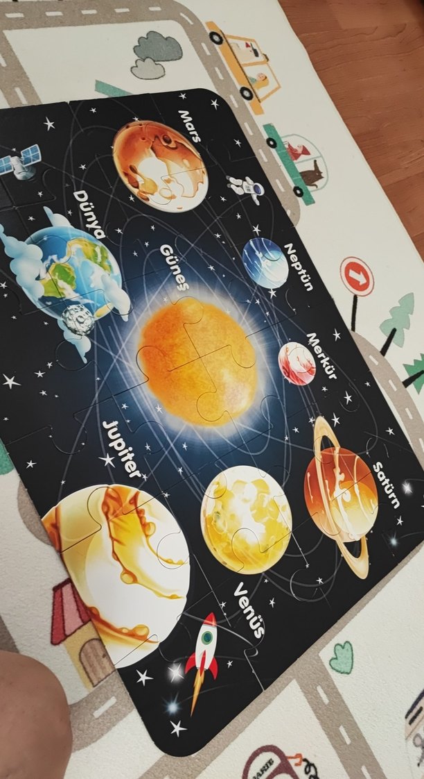 Çocuklar için Güneş Sistemi Puzzle'ı - Görsel 4