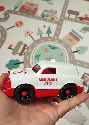 Beyaz Polis ve Ambulans Oyuncak Arabalar - Görsel 3