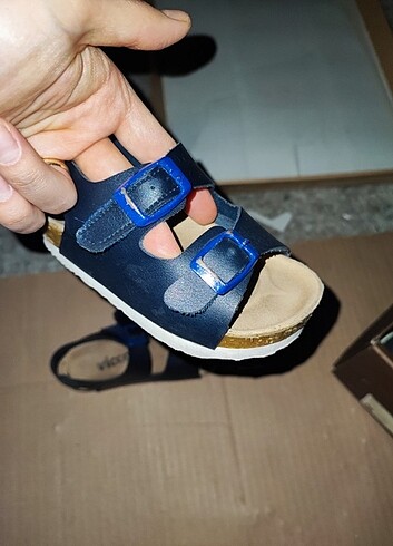 Vicco hakiki deri sandalet  - Görsel 4