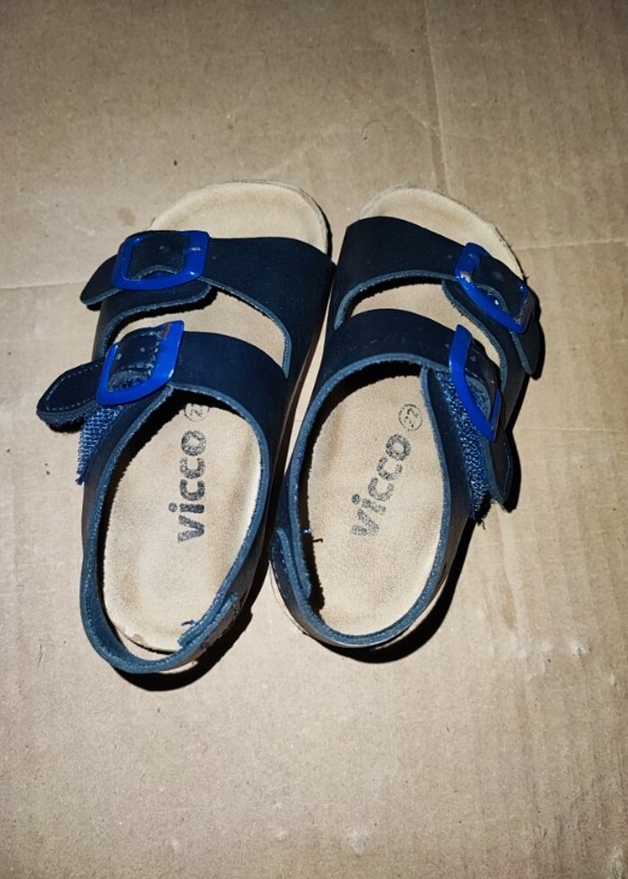 Vicco hakiki deri sandalet  - Görsel 3