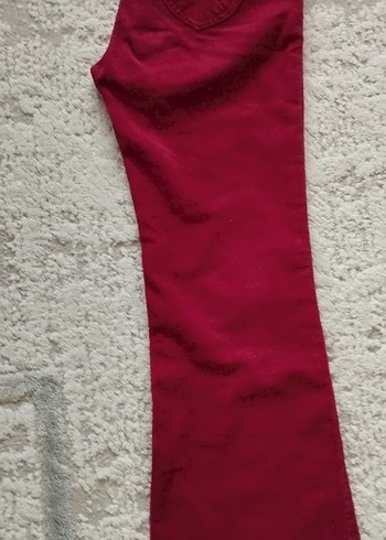 36 Beden Bordo Kadife Pantolon