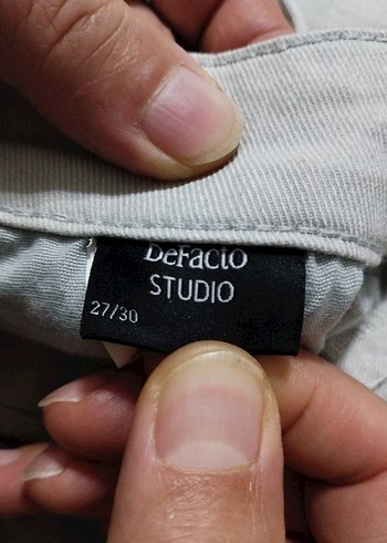 Bej, gri arası Pamuklu Erkek ŞORT - Görsel 3