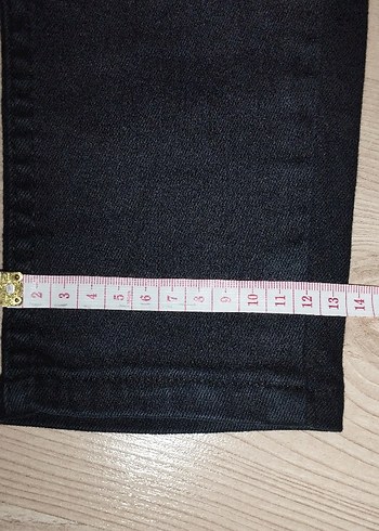 Düğmeli Siyah Skinny Denim Pantolon - Görsel 5