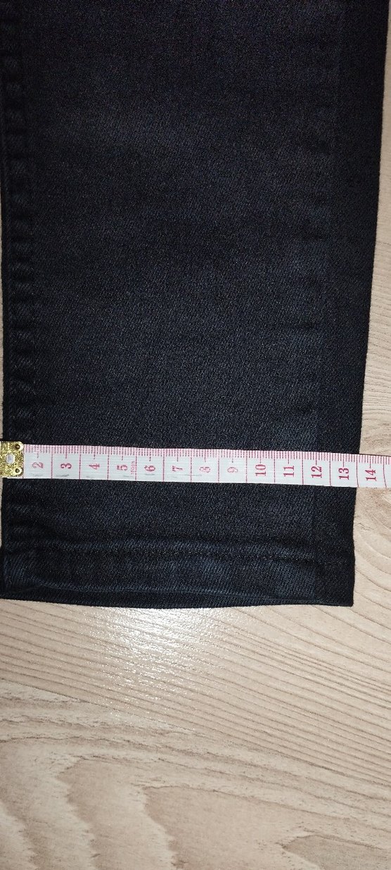 Düğmeli Siyah Skinny Denim Pantolon - Görsel 5