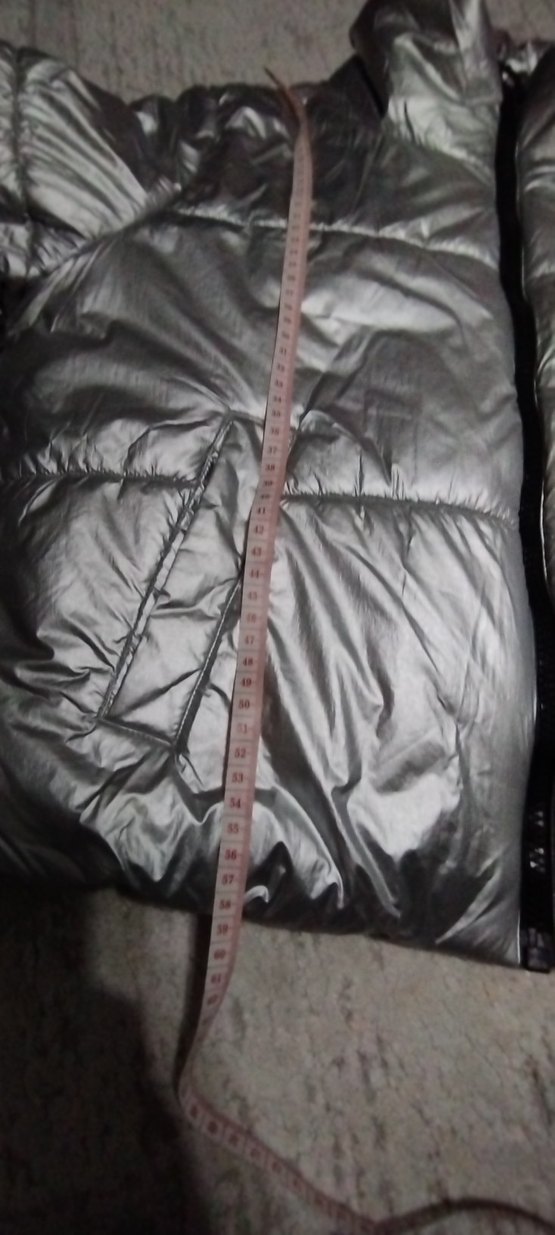 Gri Fermuarlı Kadın Kışlık Mont - Görsel 4